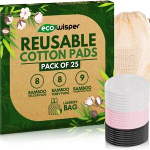 reusable cotton pads 25 ecowisper